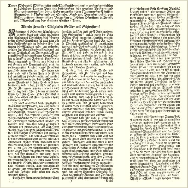 Circularschreiben 1711