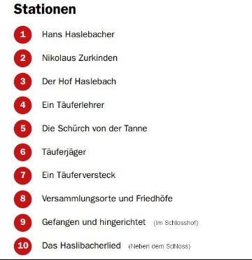 Bild Täuferpfadstationen